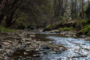 Deer Creek watershed landscape in western Pennsylvania